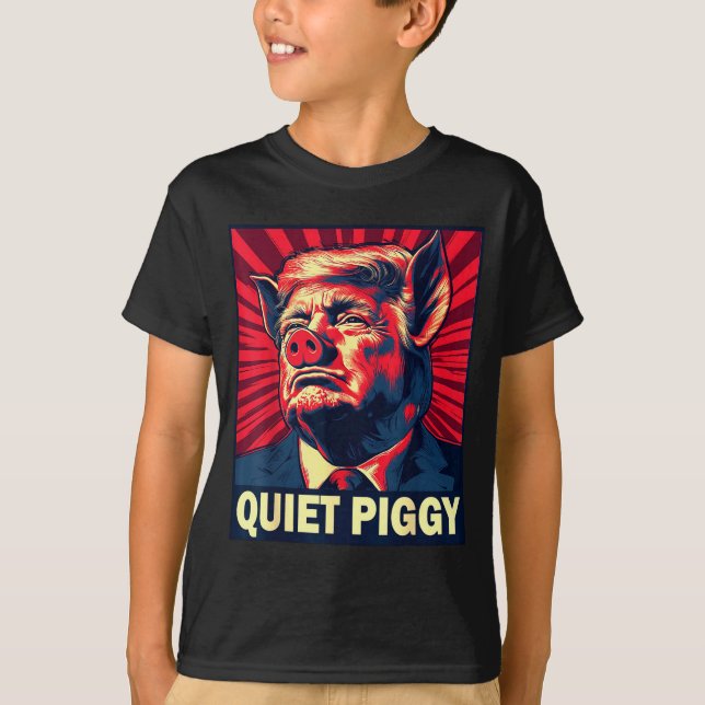Camiseta Quiet Ggy Snarky Litical G Joke Design  (Frente)
