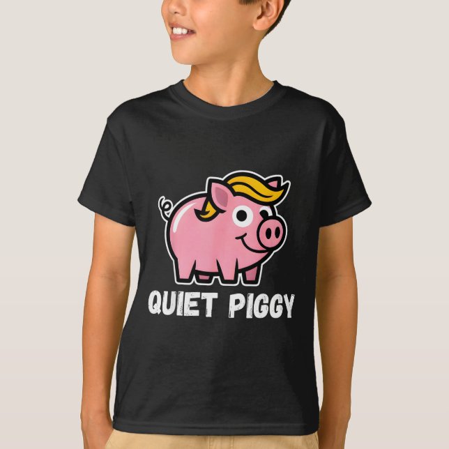 Camiseta Quiet Ggy Snarky Litical G Joke Design  (Frente)