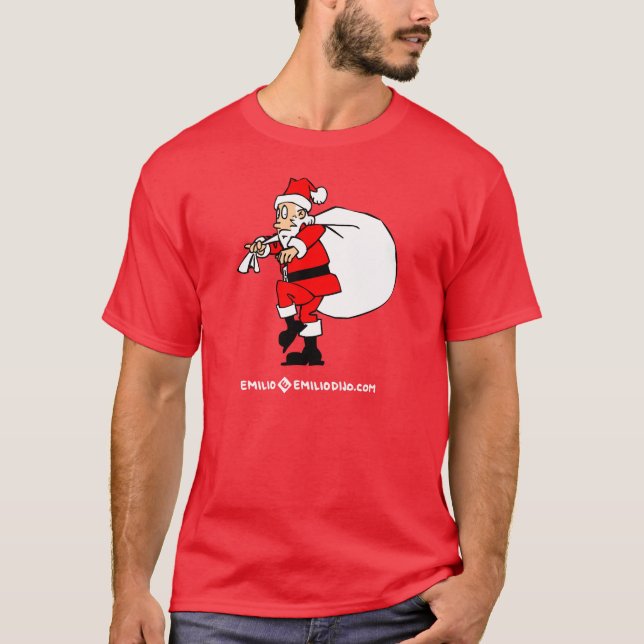 Camiseta quiet santa (Frente)