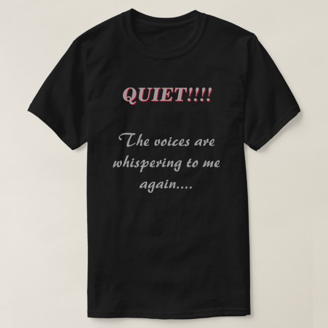 Camiseta Quiet Whispering Voices DK (Frente do Design)