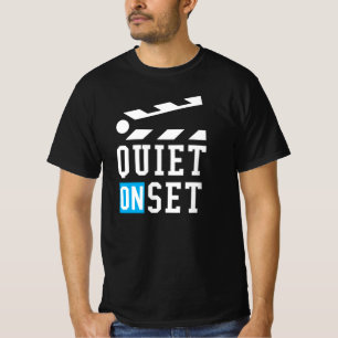 Camiseta Quieto no set - Engraçado para cineastas