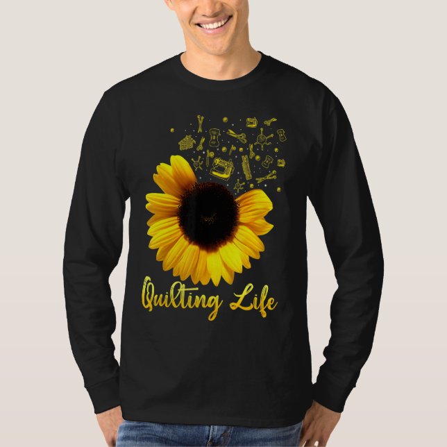 Camiseta Quiling Life Sun Flower Eu Adoro Todos Os Dias (Frente)