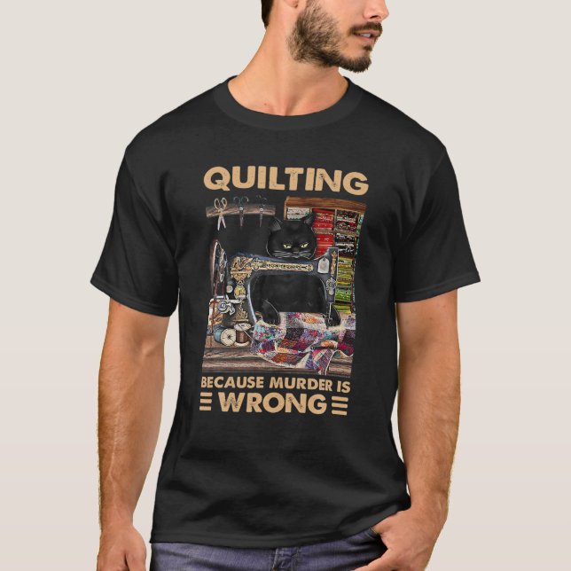 Camiseta Quilitar Porque O Assassinato Está Errado - Gato Q (Frente)