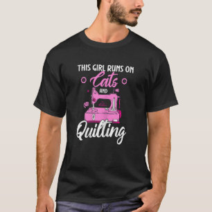 Camiseta Quilter Quilter Esta Garota Funciona Com Cães E Qu