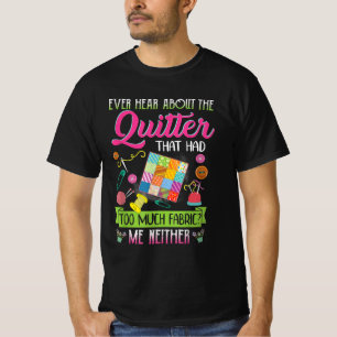 Camiseta Quilting Womens Cita Sobre Quilter