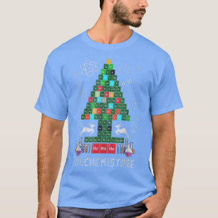 Camiseta Quimiadora da Quimia da Árvore de Natal da Chemist