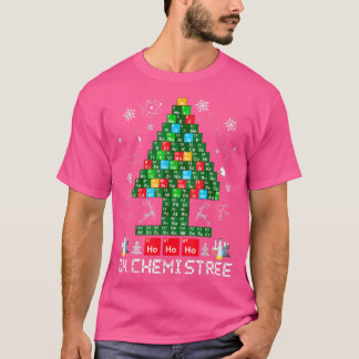 Camiseta Quimiadora da Quimia da Árvore de Natal da Chemist