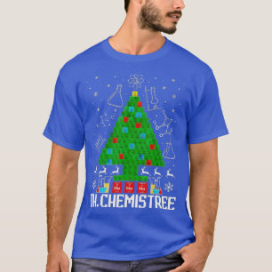 Camiseta Quimiadora da Quimia da Árvore de Natal da Chemist