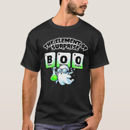 Camiseta Química Boo Elemento da Surpresa Halloween