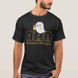 Camiseta Química Boo Elemento do Dia das Bruxas Surpresas
