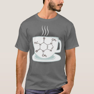 Camiseta Química Caffeine Molecule