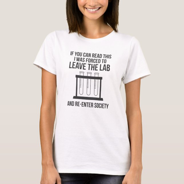 Camiseta Química Ciência Funny Laboratorial Nerd Cientista (Frente)