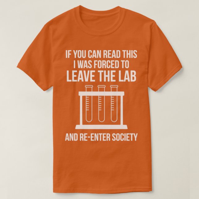 Camiseta Química Ciência Funny Laboratory Scientist Nerd 1 (Frente do Design)