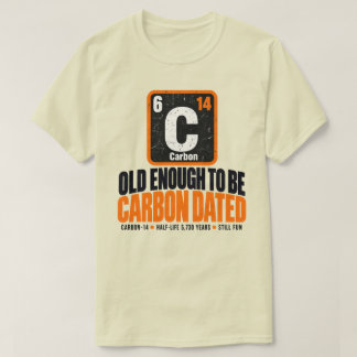 Camiseta Química de Aniversário com Datação por Carbono Hum