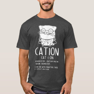 Camiseta Química De Ciência Da Gata Para Professores Químic