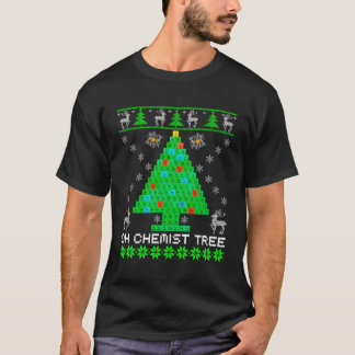 Camiseta Química de Ciência de Natal em Árvore G