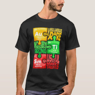 Camiseta Química de Elementos do Dia da Consciência do Auti