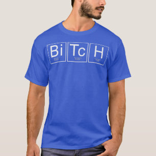 Camiseta Química De Mesa Periódica Com Elementos Bi Tc H446