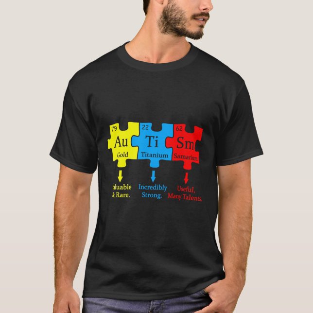 Camiseta Química de Sensibilização do Autismo (Frente)