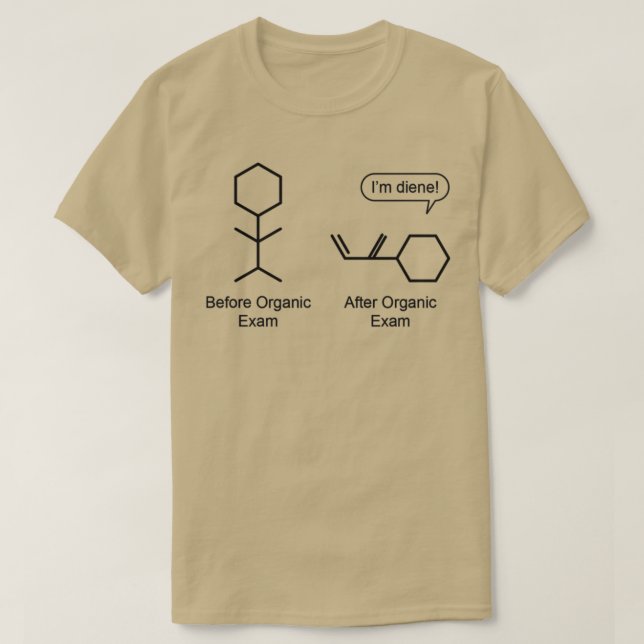 Camiseta Química Diene para estudantes e geeks 2 (Frente do Design)