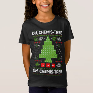 Camiseta Química divertida da árvore de Mesa periódica Te