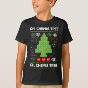 Camiseta Química divertida da árvore de Mesa periódica Te