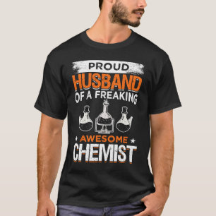 Camiseta Química do Laboratório de Química do Husband Chemi