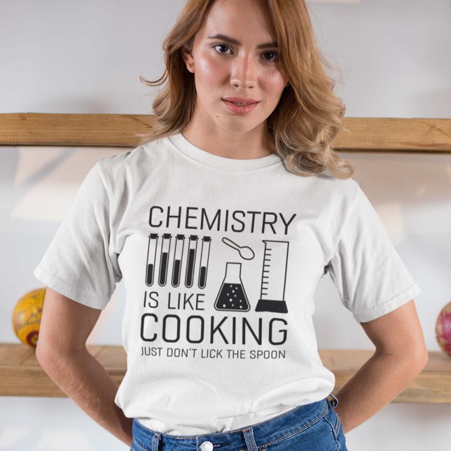 Camiseta Química é como Cozinhar (Criador carregado)