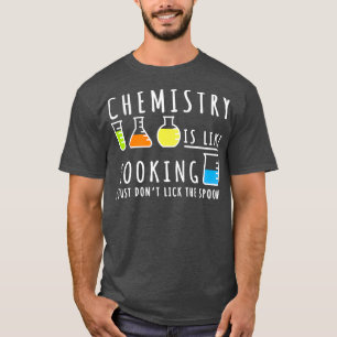Camiseta Química é como    cozinharCiência, presente de 