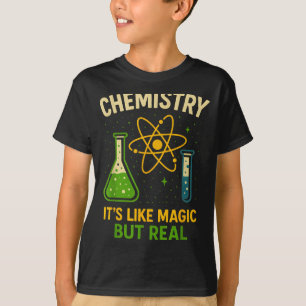 Camiseta Química É Como Magia Professor de Ciência Divertid