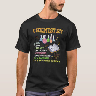 Camiseta Química É Divertida Como Paixão E Subj Favorito