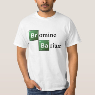 Camiseta Química Elemen da mesa periódica do bromo e do