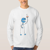 Química engraçada azul do robô dos desenhos