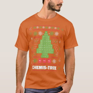 Camiseta Química Engraçada Ciência da Árvore de Natal Quími