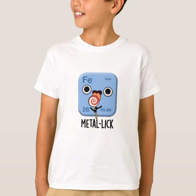Camiseta Química Engraçada De Metais (Frente)