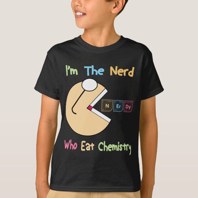 Camiseta Química Engraçada Mesa Periódica Do Elemento Nerdy (Frente)