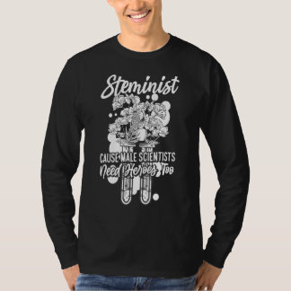 Camiseta Química: Esteminista Causa Masculina Cientistas Pr