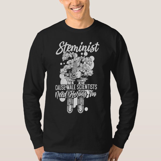 Camiseta Química: Esteminista Causa Masculina Cientistas Pr (Frente)