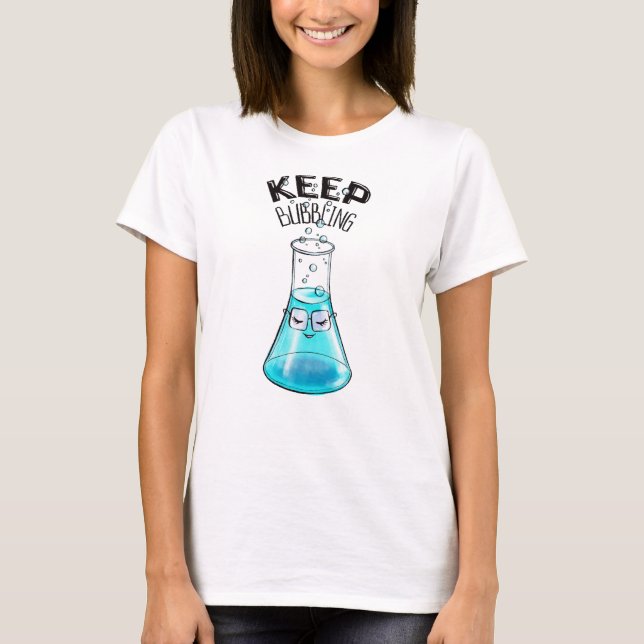 Camiseta Química Fácil - Caráter Nerdy Lab (Frente)