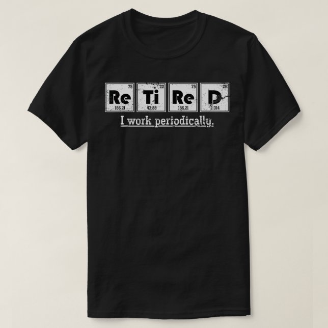 Camiseta Química Furiosa, Química de Mesa Periódica, Aposen (Frente do Design)