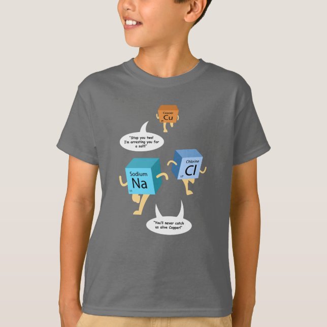 Camiseta Química Gag de Ciência de Elementos de Mesa Periód (Frente)