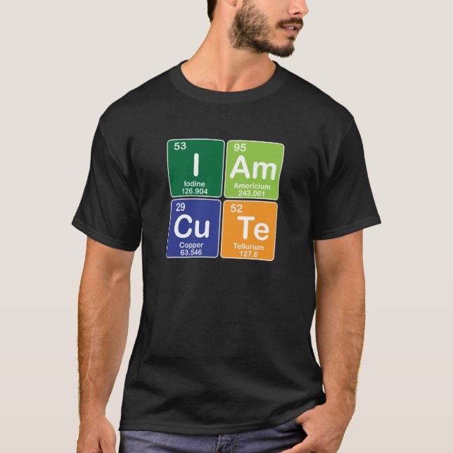 Camiseta Química Mesa periódica - Eu sou giro (Frente)