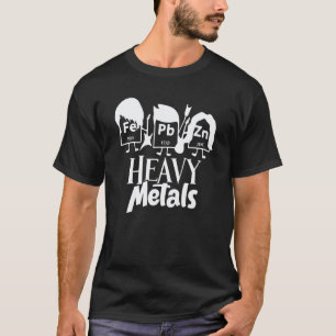 Camiseta Química Metais Pesados Fe Pb Zn Químico Professor