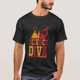 Camiseta Química Microscópio Ciência Diva Female STEM