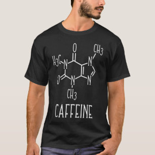 Camiseta Química Molecular da Cafeína