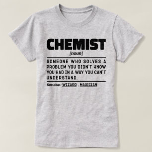 Camiseta Química Noun Science Lover Lab Technician Engraçad