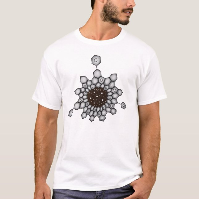 Camiseta Química Orgânica - Estrelas Espaciais Aromáticas (Frente)