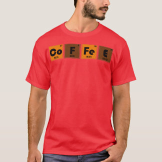 Camiseta Química periódica da Mesa do café