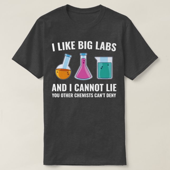 Camiseta Química Química Laboratório Funny Labs (Frente do Design)
