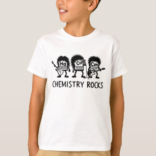 Camiseta Química Rocks Banda de Rock de Ciência